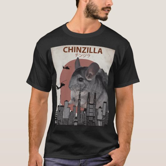 T-shirt Chinzilla - Monstre Chinchilla géant (Devant)