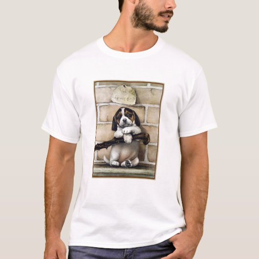 T-shirt "Chiot, 4 Semaines" (Devant)