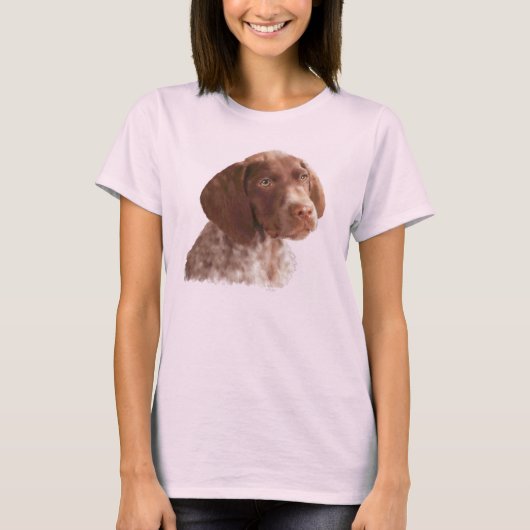 T-shirt Chiot à aire courte allemand (Devant)