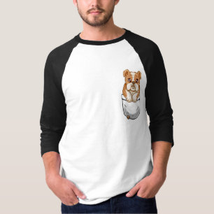 T-shirt Chiot anglais mignon de bouledogue de poche