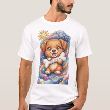 Chiot au crayon de couleur mignon avec os – Fantai