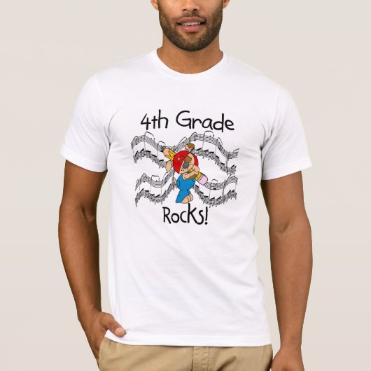 T-shirt Chiot avec les 4èmes roches de catégorie de crayon (Devant)