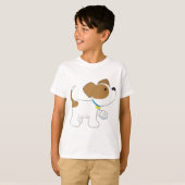 T-shirt Chiot blessé avec patte bandée (Devant entier)