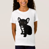 T-Shirt Chiot Brindle mignon de Frenchie (Devant)