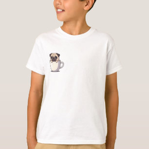 T-shirt Chiot Carlin Adorable dans une Tasse à Thé pour En
