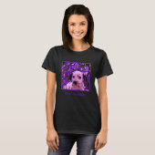 T-shirt Chiot dalmate Iris Fleurs de Chien Art (Devant entier)