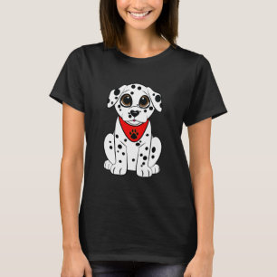 T-shirt Chiot dalmatien avec le nez en forme de coeur