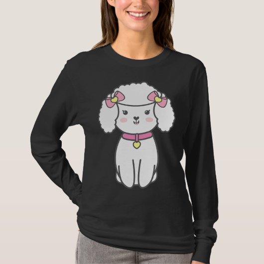 T-shirt Chiot de caniche (Devant)