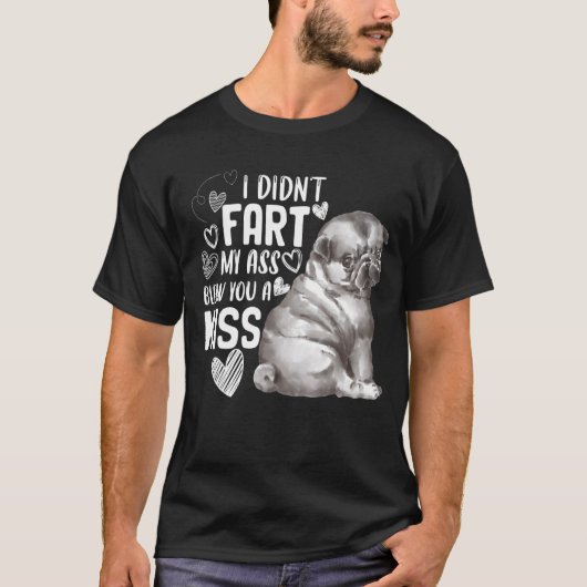 T-shirt Chiot de chien Pug mignon (Devant)