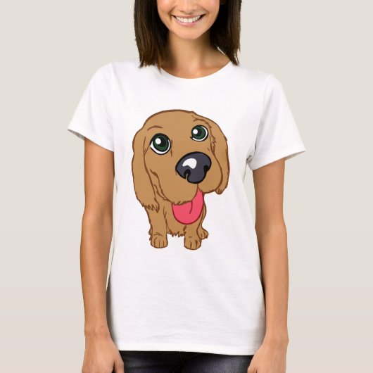 T-shirt Chiot de cocker (Devant)