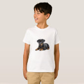 T-shirt Chiot de Doberman Pincer (Devant entier)