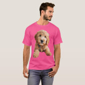 T-shirt Chiot de Doodle Doré (Devant entier)