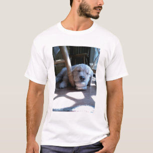 T-shirt Chiot de golden retriever de sommeil