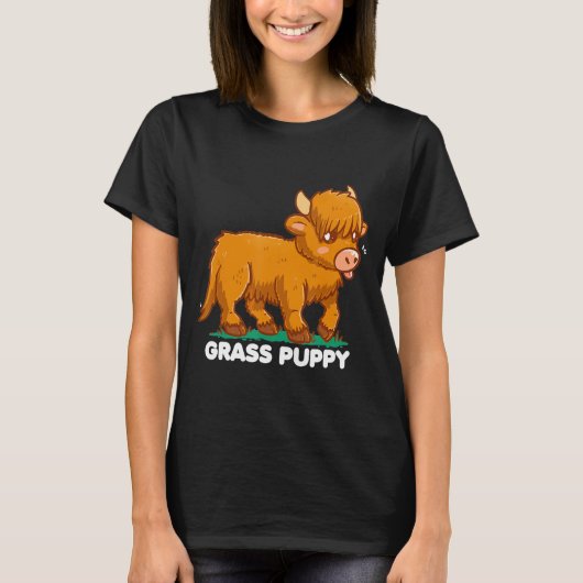 T-shirt Chiot de graminées-Nom animal alternatif Scottish (Devant)