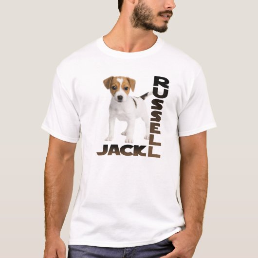 T-shirt Chiot de Jack Russell (Devant)