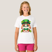 T-shirt Chiot de la Saint-Patricks (Devant entier)