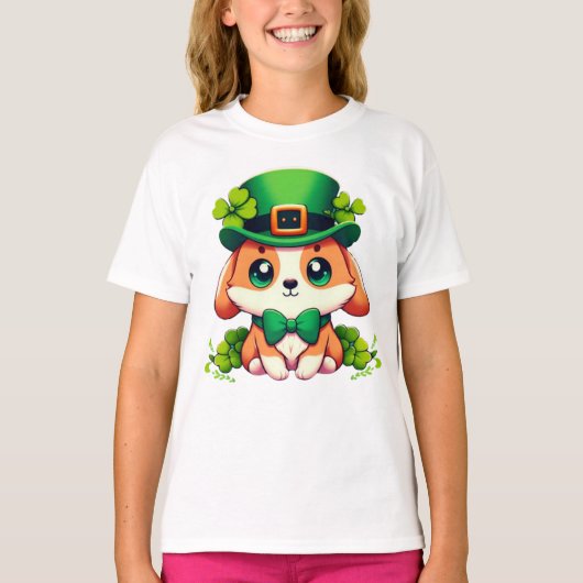 T-shirt Chiot de la Saint-Patricks (Devant)