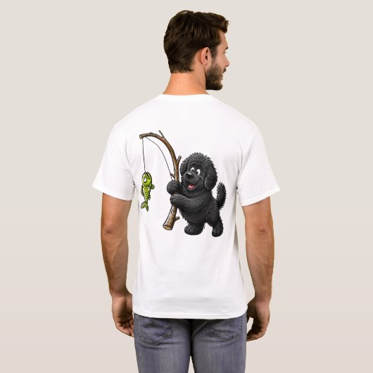 T-shirt Chiot de pêche (Dos entier)