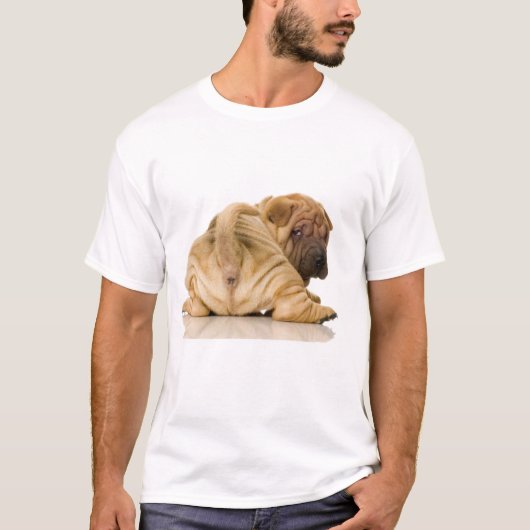 T-shirt Chiot de Shar-pei de Chinois (Devant)