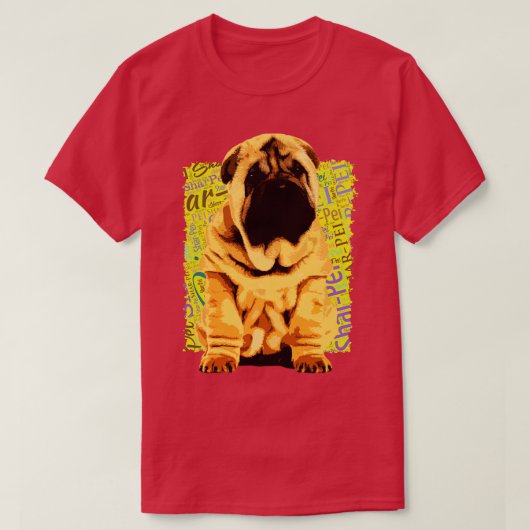 T-shirt Chiot de SharPei (Design devant)