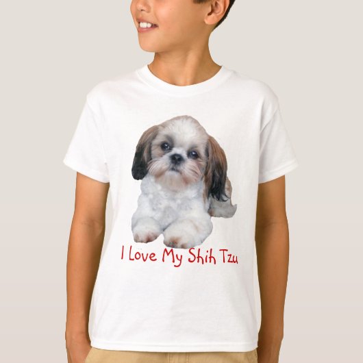 T-shirt Chiot de Shih Tzu (Devant)