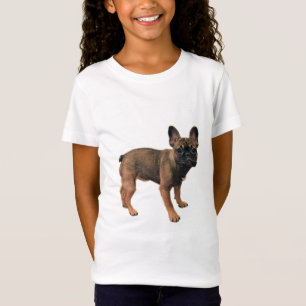 T-Shirt Chiot de taureau français de couleur vive