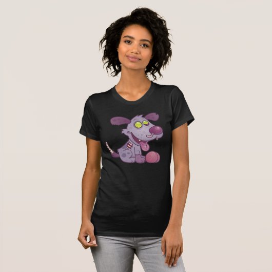 T-shirt Chiot de Zombie (Devant entier)
