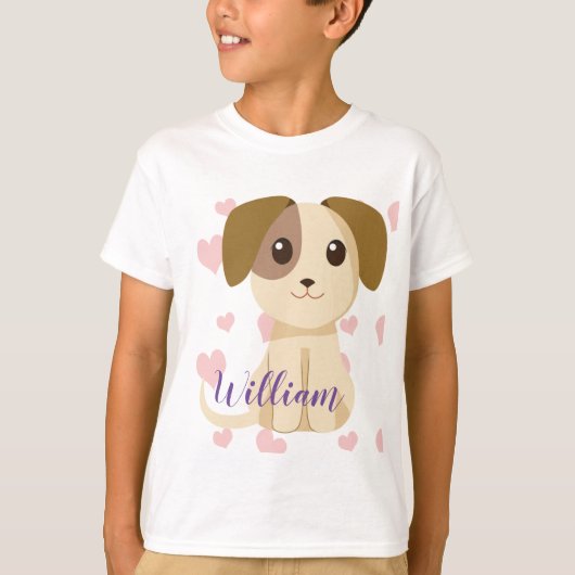 T-shirt Chiot doux (Devant)