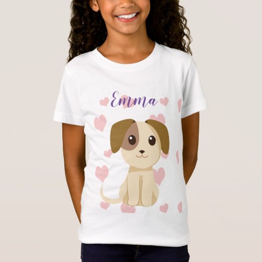 T-Shirt Chiot doux (Devant)