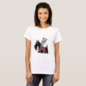 T-shirt Chiot drôle de Terrier d'écossais jouant des (Devant entier)