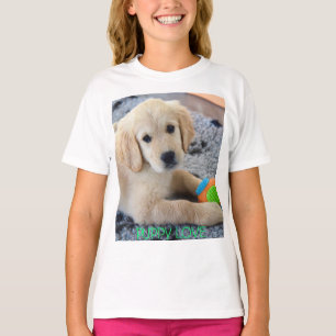 T-shirt Chiot Golden Retriever