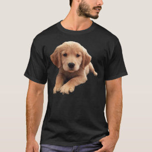 T-shirt Chiot Golden Retriever