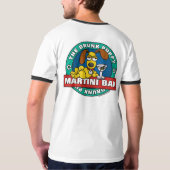 T-shirt Chiot ivre (Dos entier)