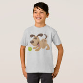 T-shirt Chiot joueur (Devant entier)