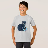 T-Shirt chiot Kelpie (Devant entier)
