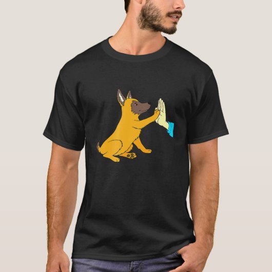 T-shirt Chiot malinois belge (Devant)