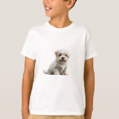 T-shirt Chiot maltais (Devant)