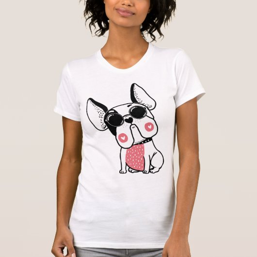 T-shirt chiot mignon (Devant)