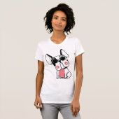 T-shirt chiot mignon (Devant entier)