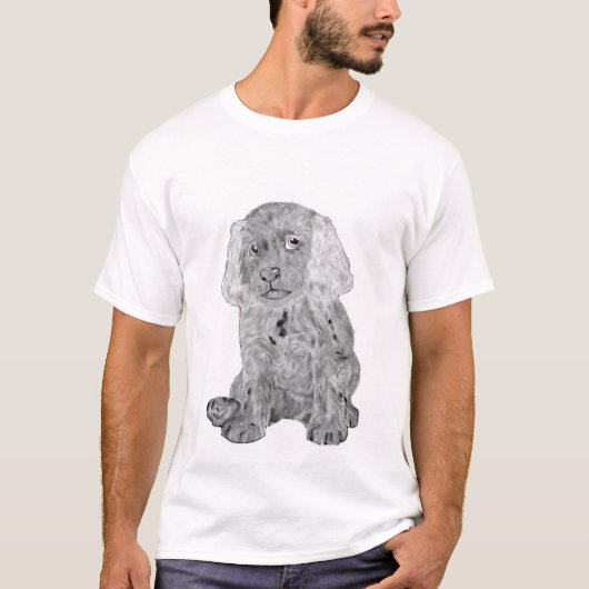 T-SHIRT CHIOT MIGNON (Devant)