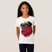 T-Shirt chiot mignon (Devant entier)