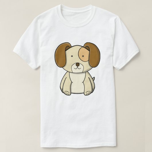 T-shirt Chiot mignon (Design devant)