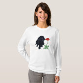 T-shirt Chiot noir de Labrador (Devant entier)