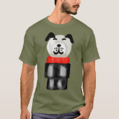 T-shirt Chiot peint vintage (Devant)