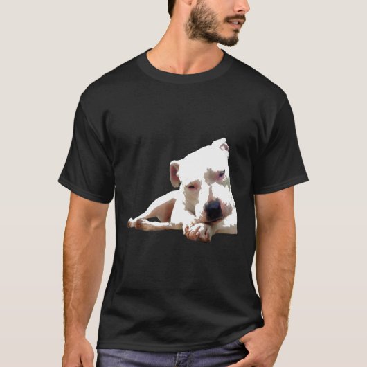 T-shirt Chiot Pitbull Terrier Mignon (Devant)
