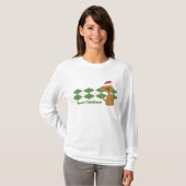 T-shirt Chiot Preppy de Noël (Devant entier)