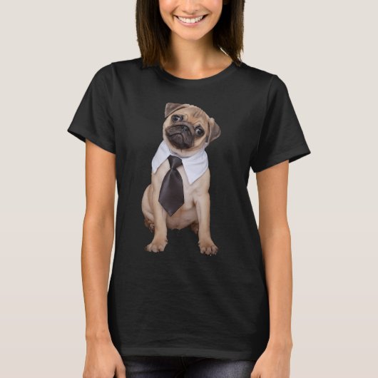 T-shirt chiot pug (Devant)