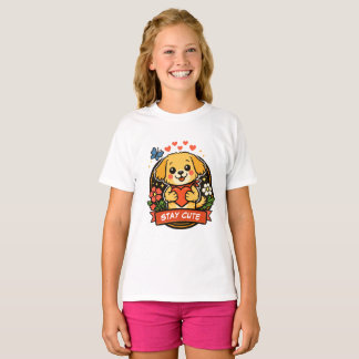 T-shirt Chiot reste mignon