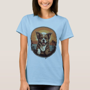 T-shirt Chiot rétro