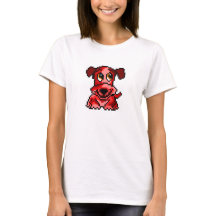 Chiot rouge mignon d'art de pixel